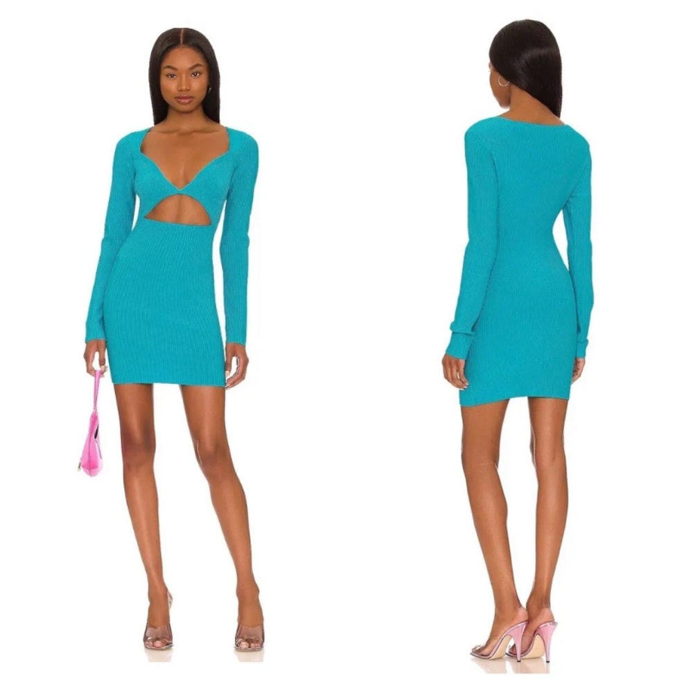 NWOT Gauge81 Otero Bright Turquoise Dress